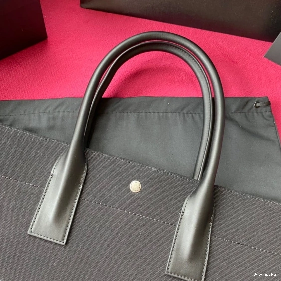 GAUCHE BAG PRINTED LEATHER YSL AND TOTE LINEN IN RIVE 0816